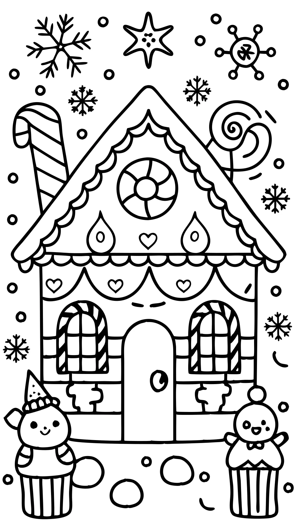 printable coloring pages gingerbread house